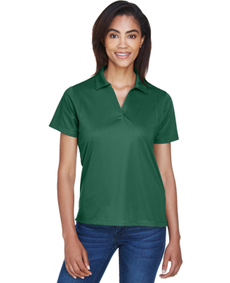 Harriton M354W Ladies' Micro-Piqué Polo in Dark green