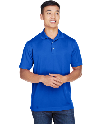 Harriton M353 Men's Double Mesh Polo in True royal