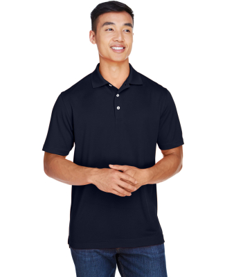 Harriton M353 Men's Double Mesh Polo in Navy