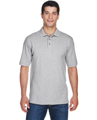 Harriton M200T Men's Tall 6 oz. Ringspun Cotton Pi in Grey heather