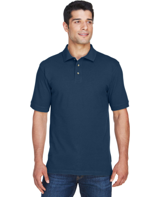 Harriton M200T Men's Tall 6 oz. Ringspun Cotton Pi in Navy