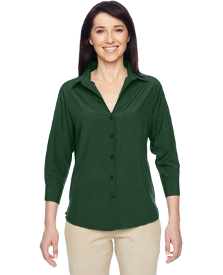 Harriton M610W Ladies' Paradise 3/4-Sleeve Perform in Palm green