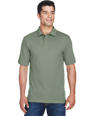 Harriton M200 Men's 6 oz. Ringspun Cotton Piqué S in Dill