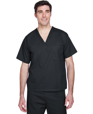 Harriton M897 Adult Restore 4.9 oz. Scrub Top in Black