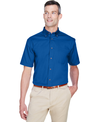 Harriton M500S Men's Easy Blend™ Short-Sleeve Tw in French blue