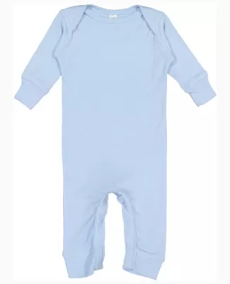 Rabbit Skins 4412 Infant Long Legged Baby Rib Body in Light blue