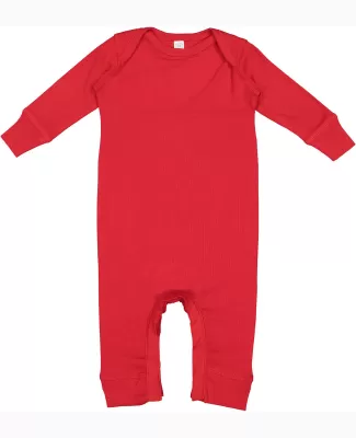 Rabbit Skins 4412 Infant Long Legged Baby Rib Body in Red