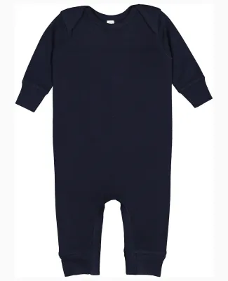 Rabbit Skins 4412 Infant Long Legged Baby Rib Body in Navy