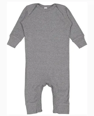 Rabbit Skins 4412 Infant Long Legged Baby Rib Body in Granite heather