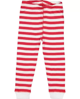 Rabbit Skins 102Z Baby Rib Infant Pajama Pants in Red wht str/ wht