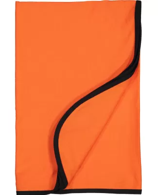 Rabbit Skins 1110 Premium Jersey Infant Blanket in Orange/ black