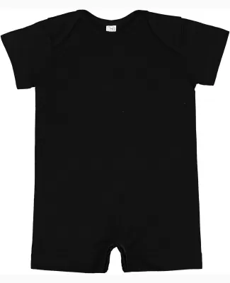 Rabbit Skins 4486 Infant Premium Jersey T-Romper in Black