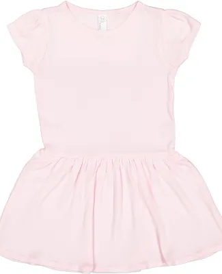Rabbit Skins 5323 Toddler Baby Rib Dress in Ballerina