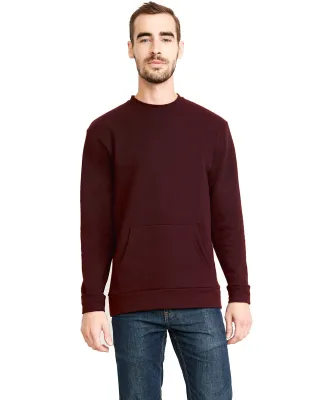 Next Level Apparel 9001 Unisex Crew with Pocket in Maroon