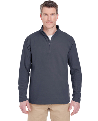 UltraClub 8180 Adult Cool & Dry Quarter-Zip Microf FLINT