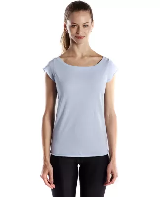 US180 US Blanks Ladies Cap Sleeve Jersey T-Shirt BABY BLUE