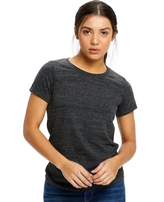 0222 US Blanks Ladies Triblend T-Shirt in Tri charcoal