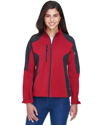 North End 78077 Ladies' Compass Colorblock Three-L MOLTEN RED