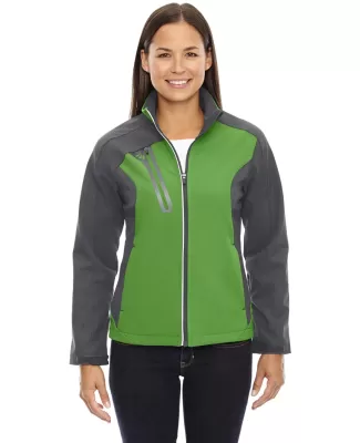 North End 78176 Ladies' Terrain Colorblock Soft Sh VALLEY GREEN