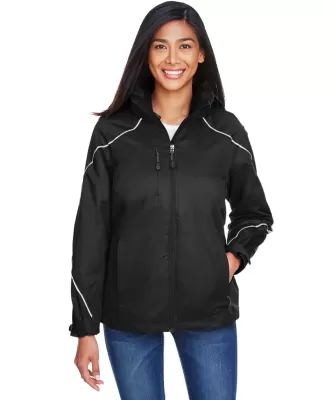 North End 78196 Ladies' Angle 3-in-1 Jacket with B BLACK