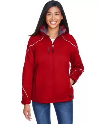 North End 78196 Ladies' Angle 3-in-1 Jacket with B CLASSIC RED
