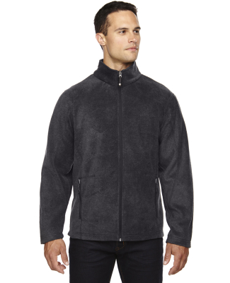 North End 88172T Men's Tall Voyage Fleece Jacket HEATHER CHARCOAL