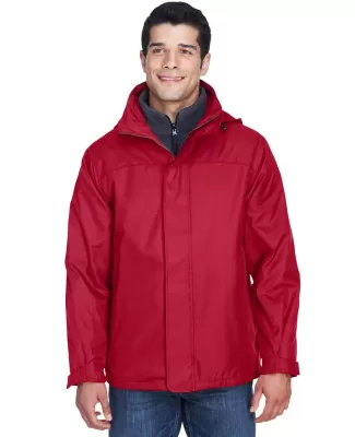 North End 88130 Adult 3-in-1 Jacket MOLTEN RED