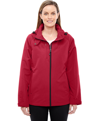 North End 78226 Ladies' Insight Interactive Shell CLSSIC RED/ BLK