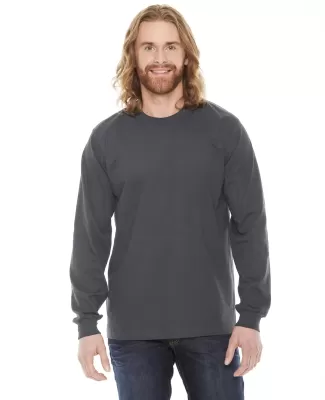 Unisex Fine Jersey USA Made Long-Sleeve T-Shirt ASPHALT