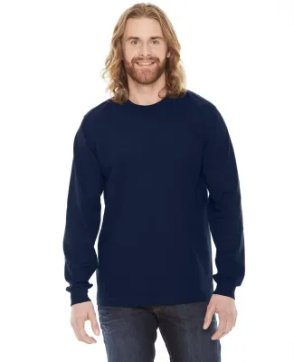 Unisex Fine Jersey USA Made Long-Sleeve T-Shirt NAVY