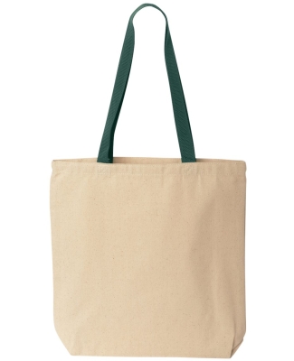 8868 Liberty Bags® Marianne Cotton Canvas Tote NATURAL/ FOR GRN
