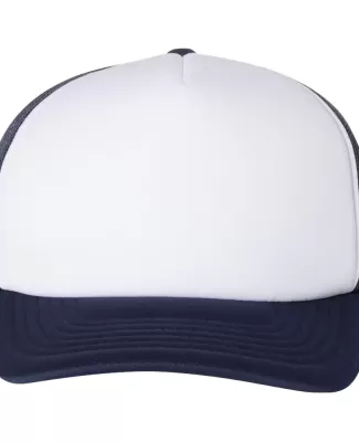 Yupoong-Flex Fit 6320 Foam Trucker Cap with Curved NAVY/ WHT/ NAVY