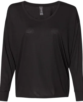 Anvil 34PVL Women's Freedom Long Sleeve T-Shirt in Black