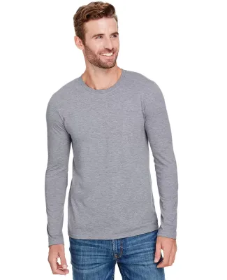 Anvil 6740 Triblend Long Sleeve T-Shirt in Heather grey