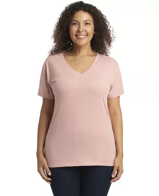 Next Level Apparel 3940 Ladies' Relaxed V-Neck T-S in Desert pink