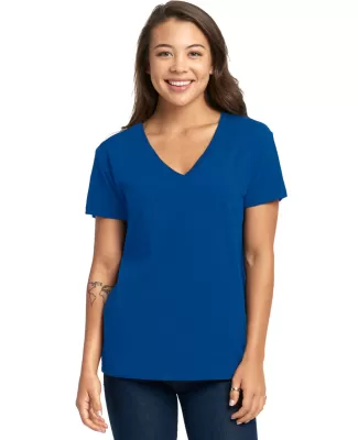 Next Level Apparel 3940 Ladies' Relaxed V-Neck T-S in Royal