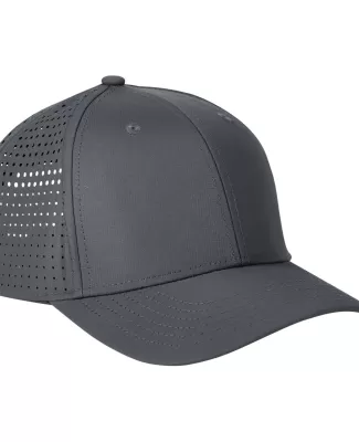 Big Accessories BA537 Performance Perforated Cap in Charcoal