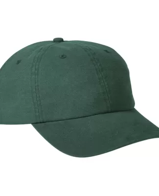Big Accessories BA610 Heavy Washed Canvas Cap in Bottle green