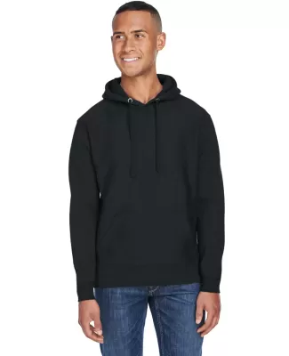 J America 8846 Sport Weave Hooded Sweatshirt BLACK