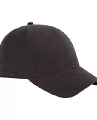 BX002 Big Accessories 6-Panel Brushed Twill Struct in Black