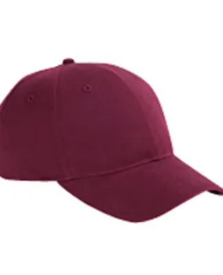 BX002 Big Accessories 6-Panel Brushed Twill Struct in Maroon