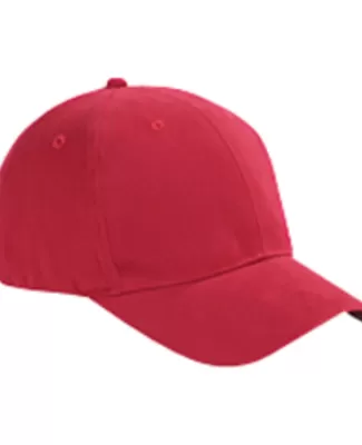 BX002 Big Accessories 6-Panel Brushed Twill Struct in Red