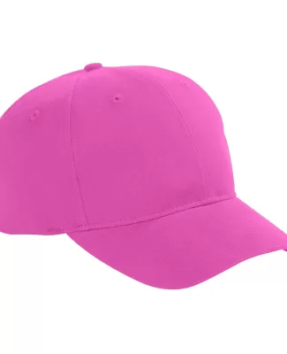 BX002 Big Accessories 6-Panel Brushed Twill Struct in Raspberry