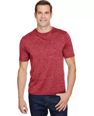 A4 Apparel N3010 Men's Tonal Space-Dye T-Shirt in Red