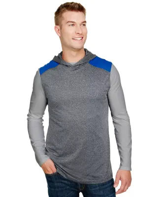 A4 Apparel N3031 Men's Tourney-Layering Sleeveless HEATHER/ ROYAL