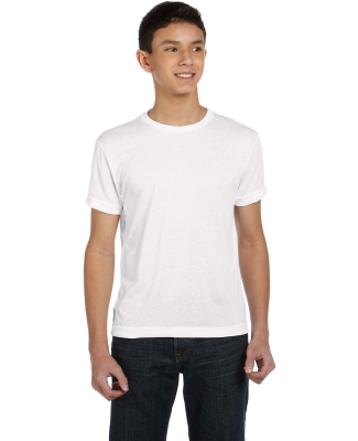 SubliVie 1210 Youth Polyester Sublimation Tee in White