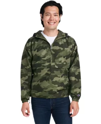 Champion Clothing CO200 Packable Jacket in Olive grn camo