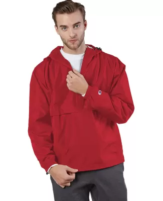 Champion Clothing CO200 Packable Jacket in Scarlet