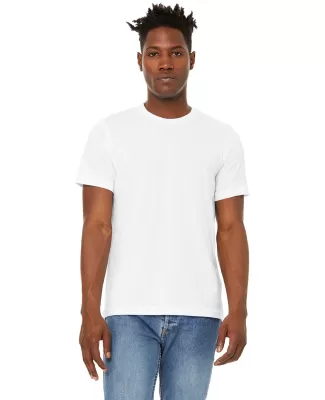 Bella + Canvas 3301 Unisex Sueded Tee in Solid wht blend