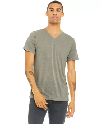 BELLA+CANVAS 3005 Cotton V-Neck T-shirt in Stone marble